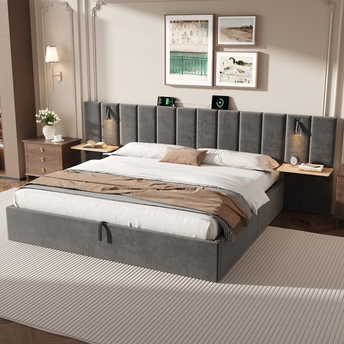 Ottoman storage bed frame with - frame,