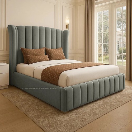 Ottoman double bed winged - ottoman,
