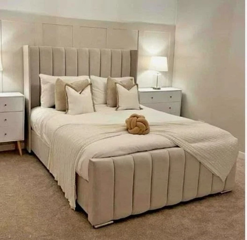 Winged panel bed - bed, with