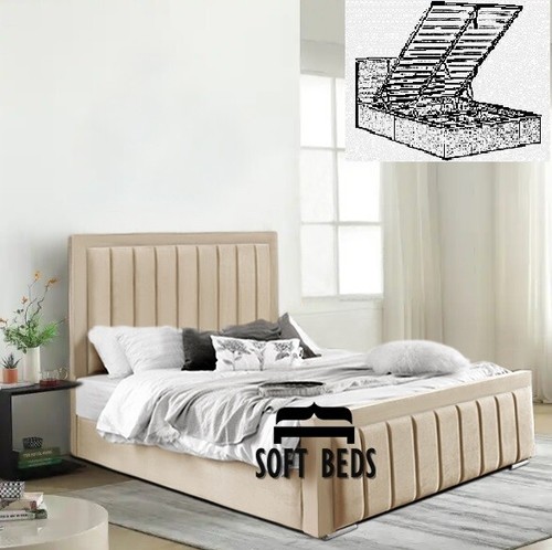 Plush velvet panel - velvet, bed