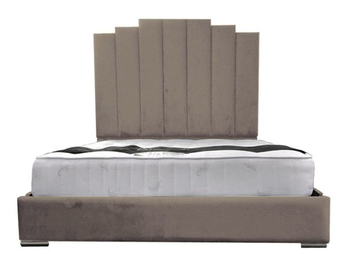 Plush velvet tower bed frame - plush,