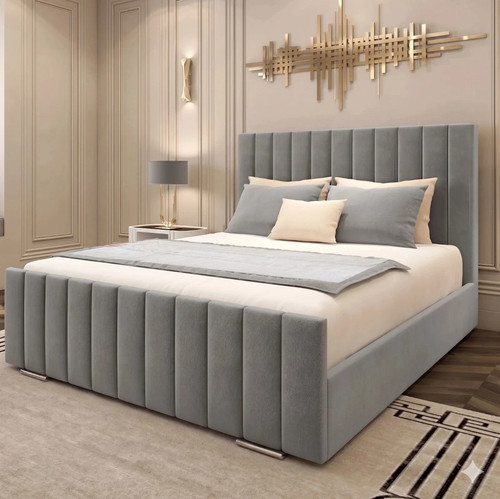 Panel upholstered bed frame - panel,