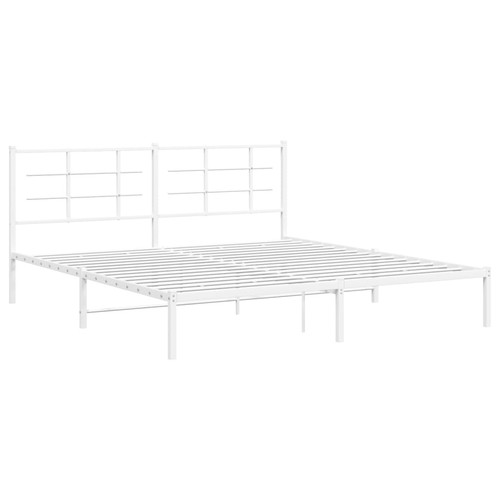 Metal bed frame with - bed,