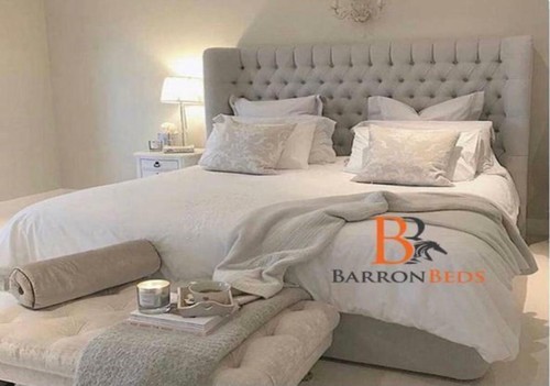 Bed frame upholstered - ,