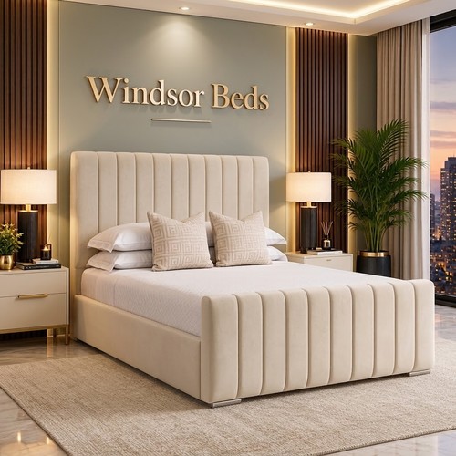 Luxury panel plush velvet - panel, bed