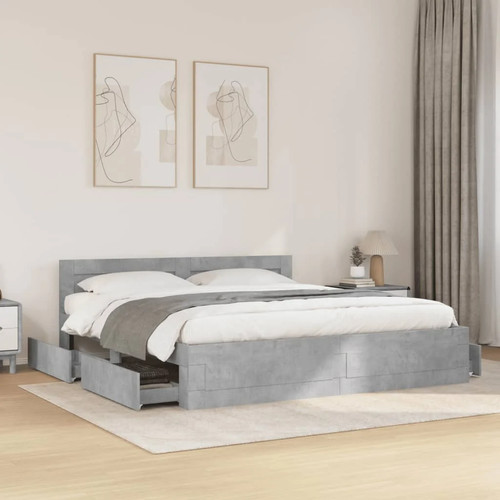 Modern wooden concrete grey - concrete,