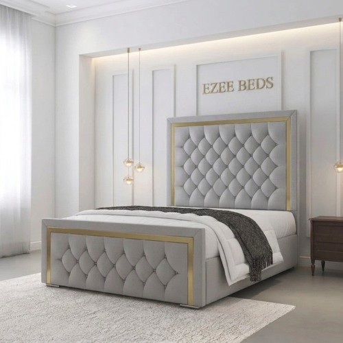 Chesterfield gold strip plush - gold,