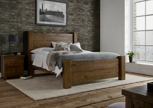 Solid wood rustic - solid, king