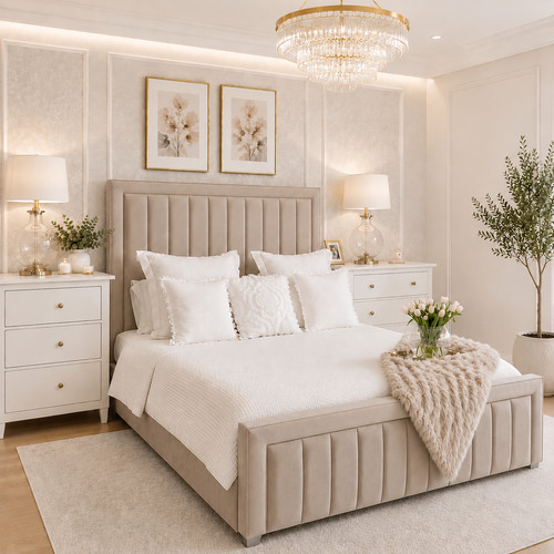 Bumper panel upholstered bed - bumper,