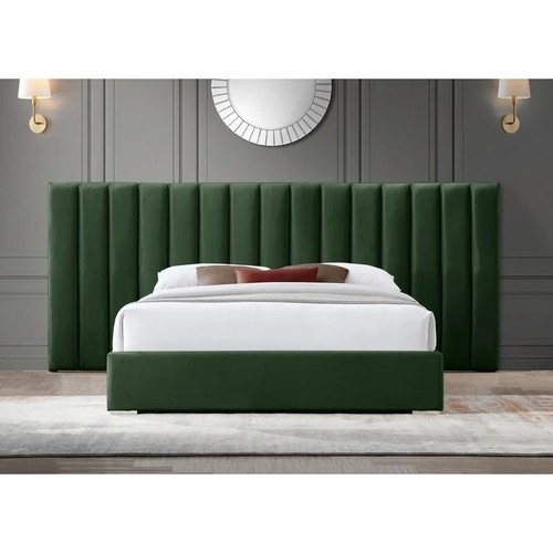Upholstered panel bed frame - upholstered,