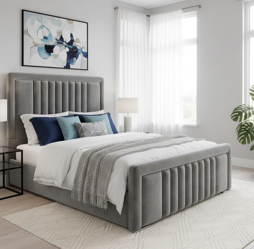 Ottoman storage bed velvet - ottoman,