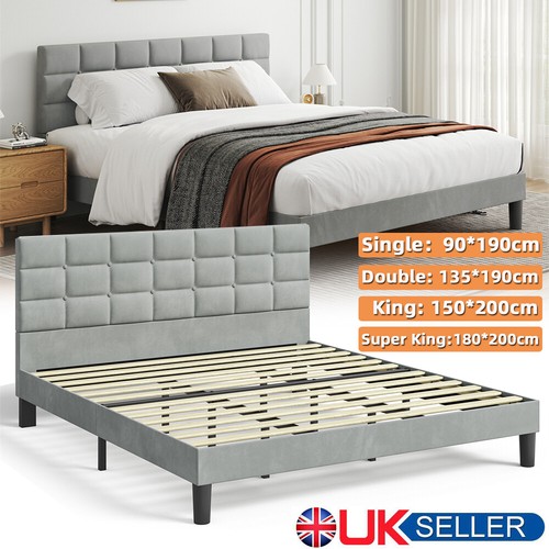 Morden bed frame - morden, velvet