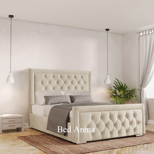 Plush velvet gloria bed frame - velvet,
