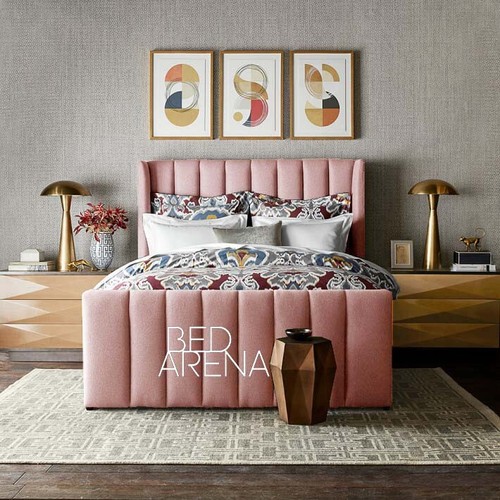 Plush velvet kingston bed - velvet,