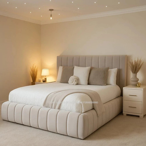 Luxury ottoman bed - bed, plush